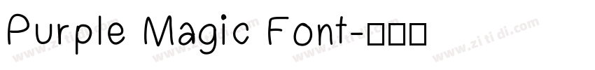 Purple Magic Font字体转换